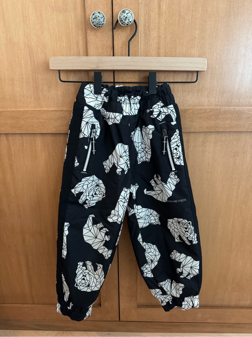 Kids Unisex Obermeyer Campbell Snowpants Size 3 Polar Bear EUC